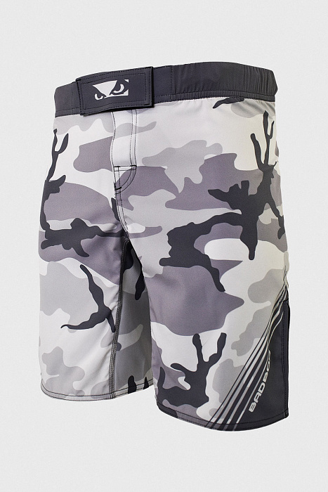Шорты ММА Bad Boy Soldier серый камуфляж