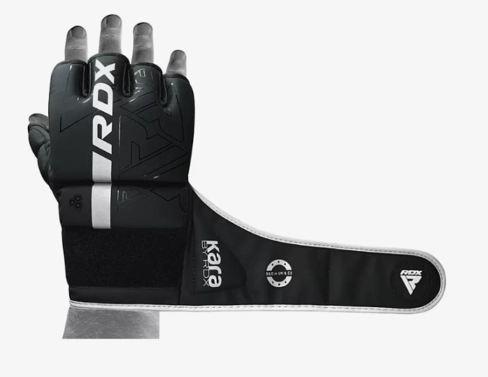 Перчатки тренировочные RDX Grappling F6 черн/бел.мат.