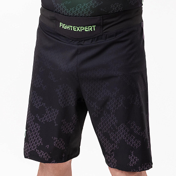 Боевые шорты FIGHTEXPERT Tactical Black / Green