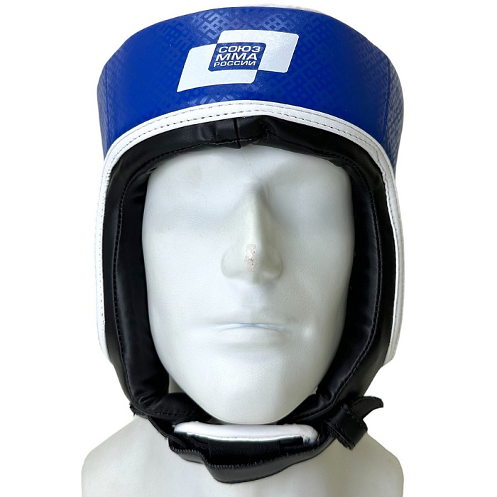 Шлем для ММА Rage Союз ММА Росии синий кож/зам