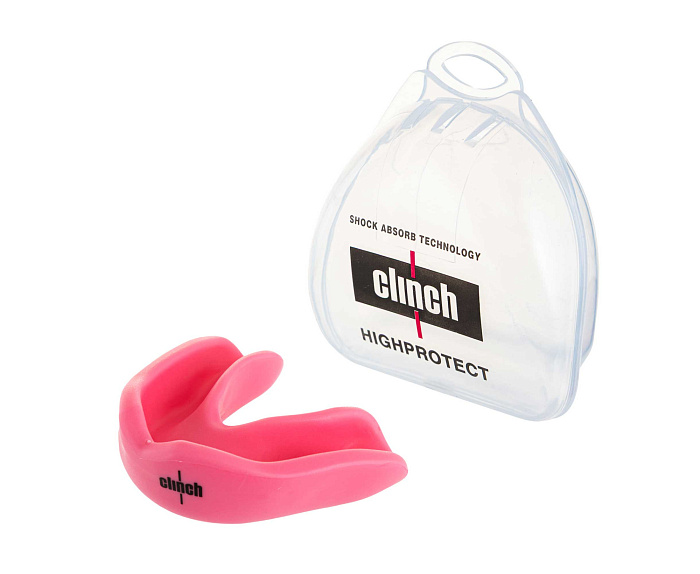 C511 Капа одночелюстная Clinch Competition Single Layer Mouthguard розовая (размер Junior)