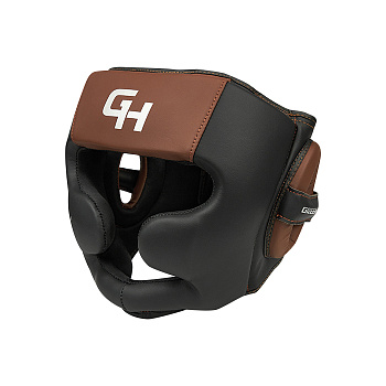 CNHGKF-980 Боксерский шлем Force Full Face KK чёрно-коричневый