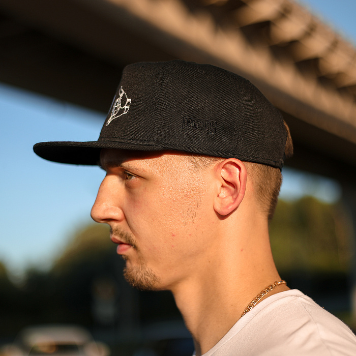 Бейсболка BJJ черная