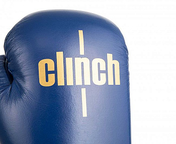 C175 Перчатки боксерские Clinch Olimp Premium Champion Line синии