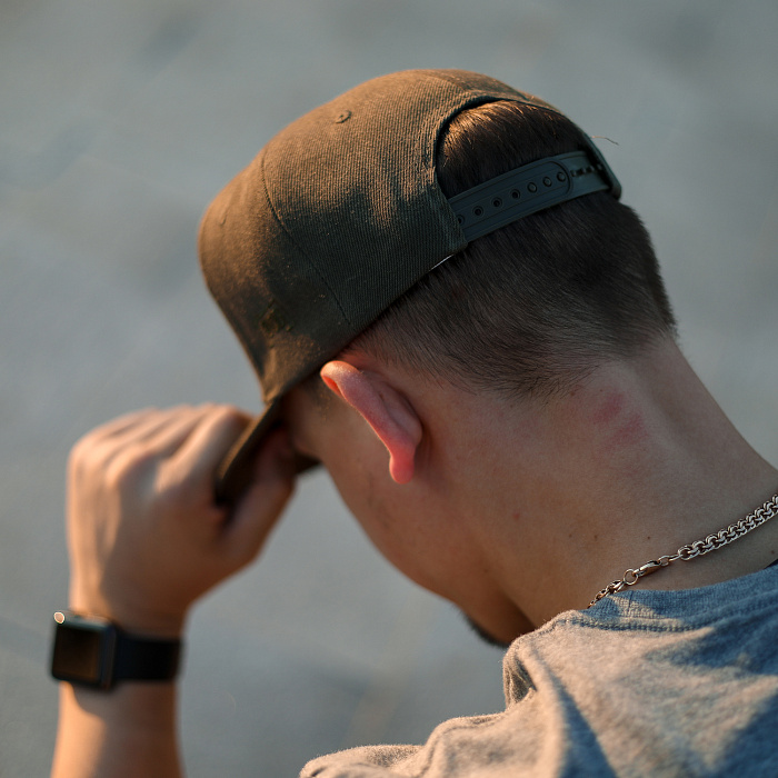 Бейсболка BJJ оливковая  