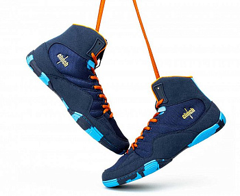 C423 Борцовки Clinch Control сине-оранжевые