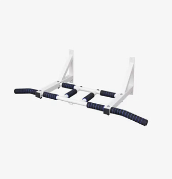 Турник настенный 40х40 Мультихват с доп. перекладиной (цвет: белый)