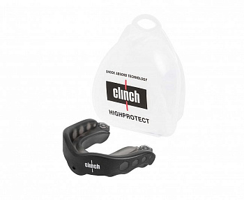 C515 Капа одночелюстная Clinch Pro Triple Layer Mouthguard черно-серая (размер Junior)