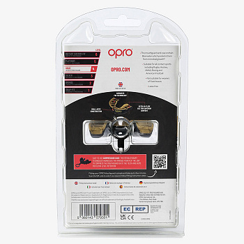 Детская боксерская капа Opro Gold Level Black