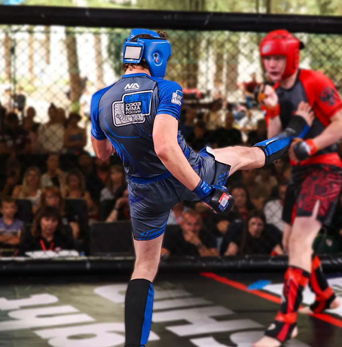 Шорты NEW ARMOR СОЮЗ ММА детские синий