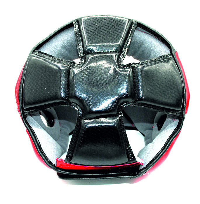 31-14RD Kiboshu Шлем Sparring Kick-Красный-Кожа-Зам