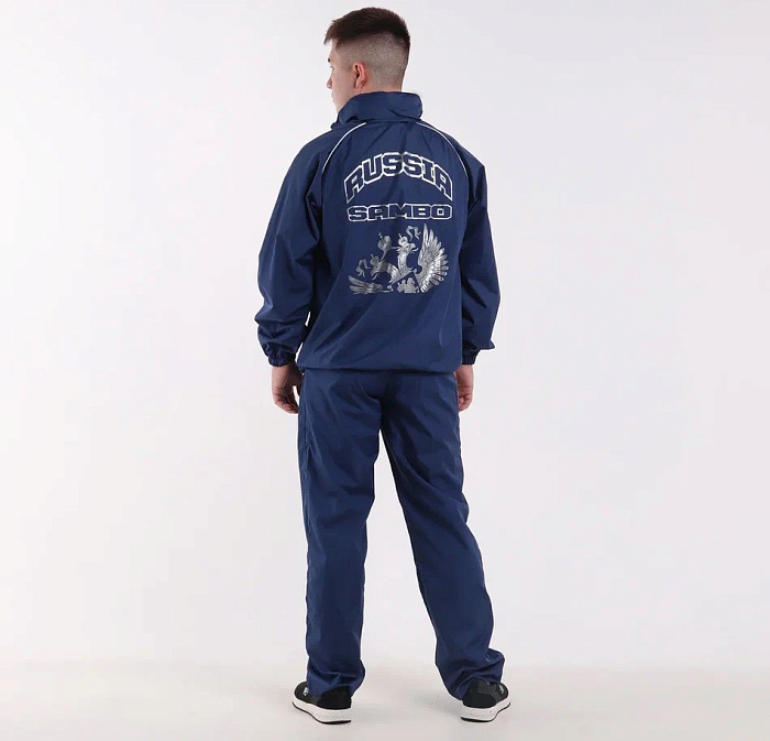 Ветрозащитный костюм темно-синий