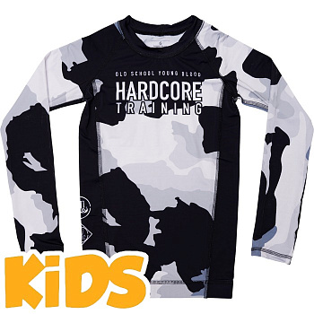 Детский рашгард Hardcore Training Cow Camo LS