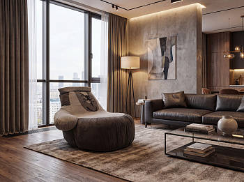 Пуфик в виде боксерской перчатки (под заказ)