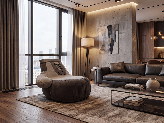 Пуфик в виде боксерской перчатки (под заказ)