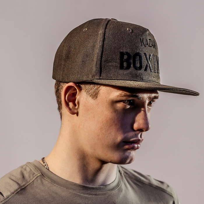 Бейсболка  KAZAN BOXING, 5 клиньев оливковая