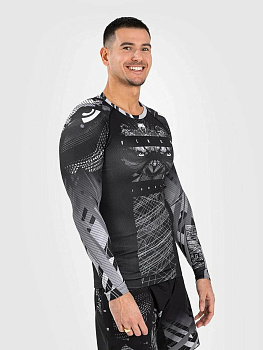 Рашгард Gorilla Jungle Black/White L/S