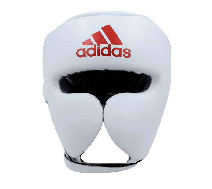 adiPHG01PRO Шлем боксерский AdiStar Pro Headgear бело-красный