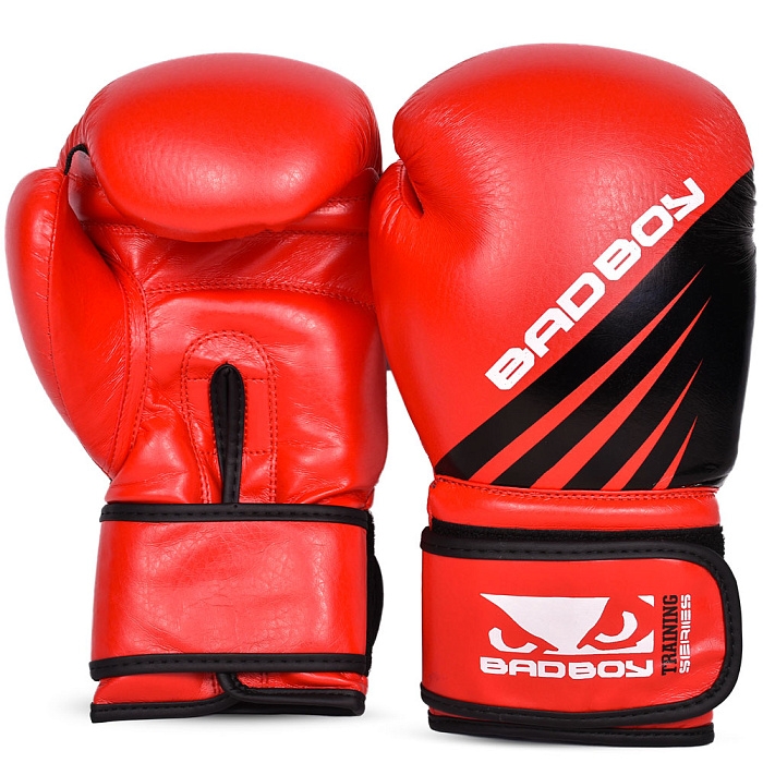 Перчатки для бокса Bad Boy Training Series Impact Boxing Gloves - Red/Black 