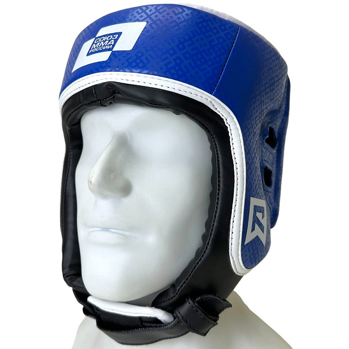 Шлем для ММА Rage Союз ММА Росии синий кож/зам