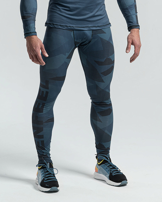 Компрессионные тайтсы FIGHTER NAVY (S)