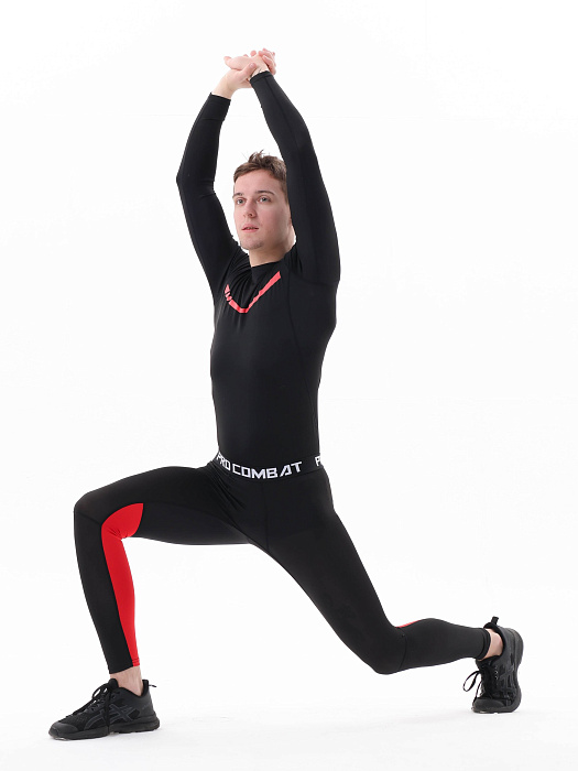 Компрессионные штаны Puncher 2.0 black-red