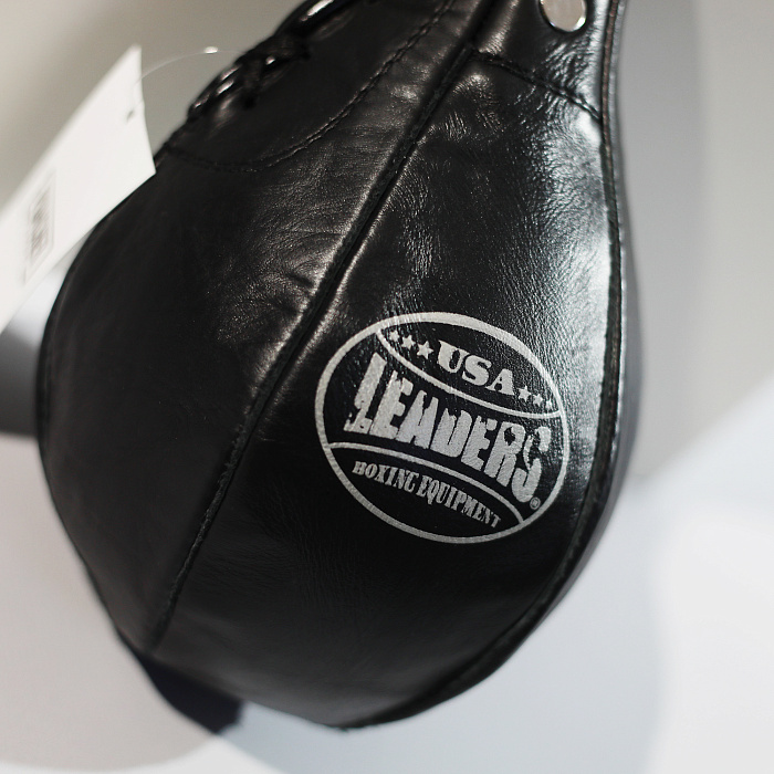 Груша скоростная Leaders L 27 x 17 кожа черная