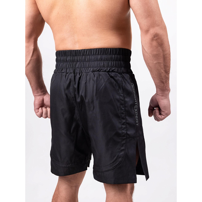 Шорты боксерские FIGHTEXPERT Classic Boxing Черный Серый