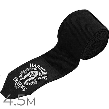 Боксерские бинты Hardcore Training Helmet Black/White 4.5