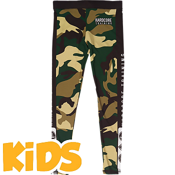 Детские леггинсы Hardcore Training Forest Camo