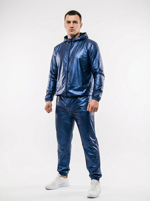 Костюм-сауна (весогонка) Rage с капюшоном синий