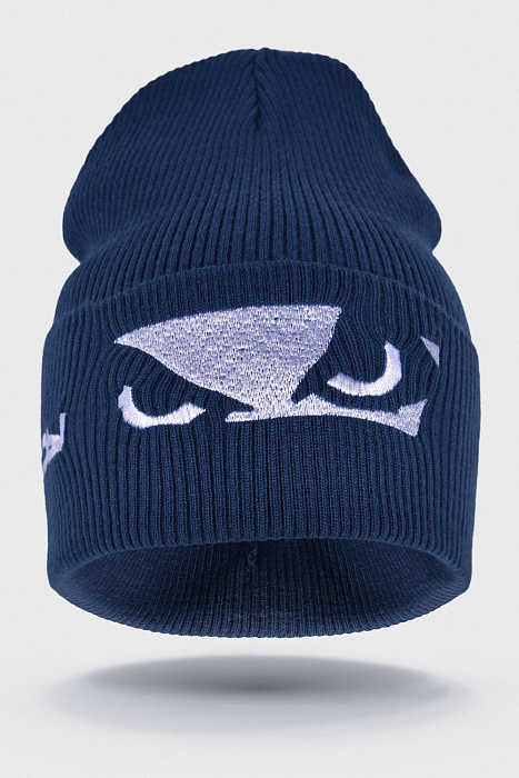 Шапка Bad Boy Logo New white темно-синий
