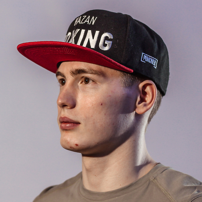 Бейсболка KAZAN BOXING 6 клиньев черно-красная