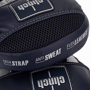 C548 ЛАПЫ CLINCH SHOCK ABSORB MITT ТЕМНОСИНЕ-СЕРЕБРИСТЫЕ