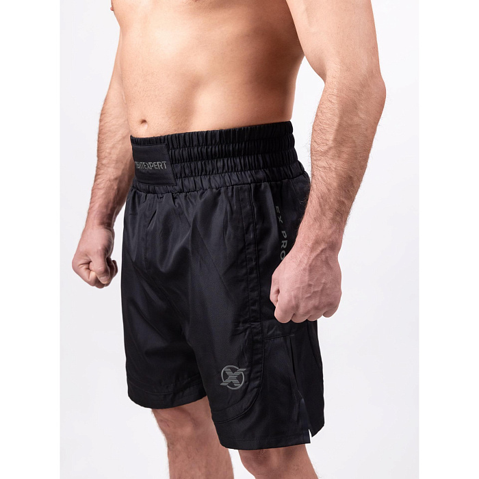Шорты боксерские FIGHTEXPERT Classic Boxing Черный Серый