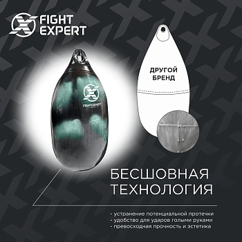 Боксерская водоналивная груша FIGHTEXPERT Bullet Aqua Bag (ПВХ, , Черный, , 35*35*75см)
