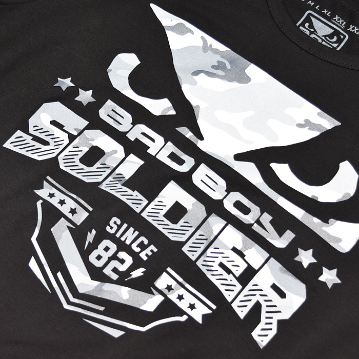 Футболка подростковая Bad Boy Soldier oversize черная