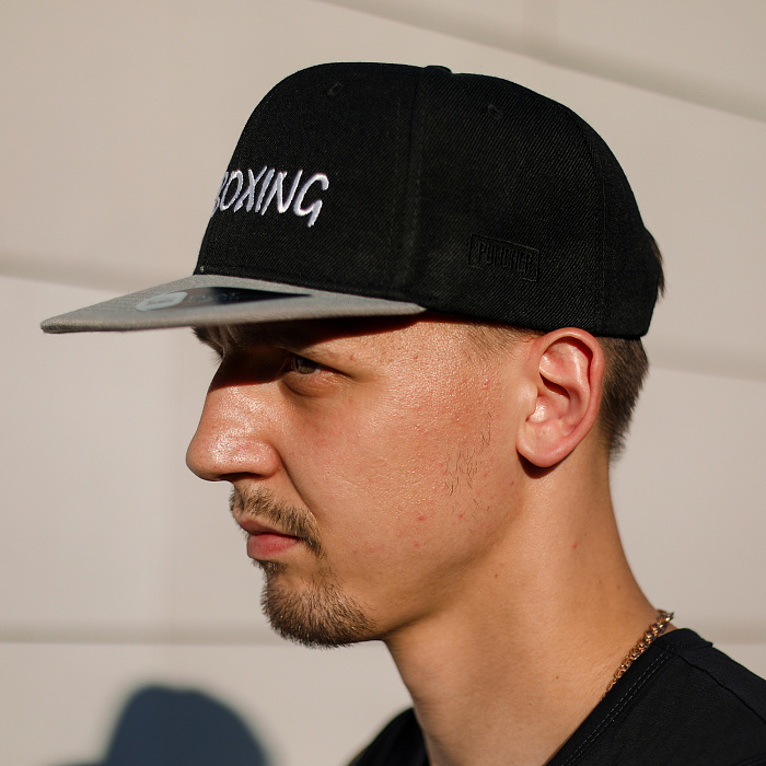 Бейсболка Kickboxing черно-серая