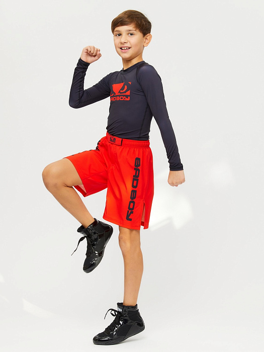 Детский Рашгард Bad Boy Origin New Rashguard Long Sleeves черный/красный