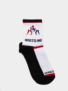 ISL0141 IMERA "Wrestling 3" носки мужские белые под.чёрная 39-42