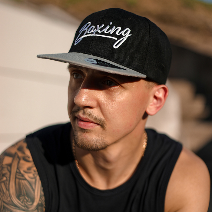 Бейсболка Boxing черно-серая