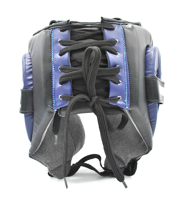 31-73bu Kiboshu Шлем защита щек G 22/Черный с синим/Кожа/Зам (L)