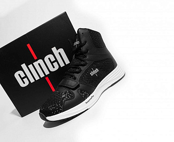 C422 Боксерки Clinch Training черно-белые