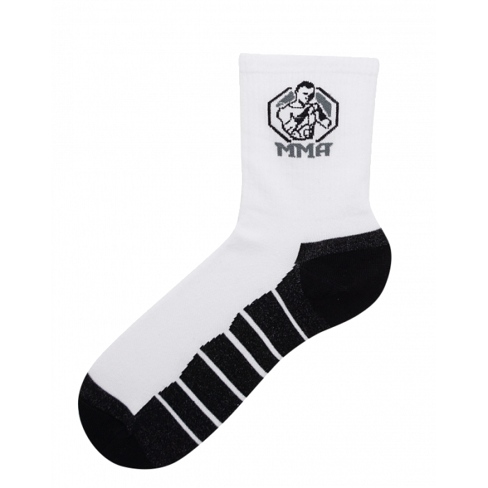 ISL0160 Имера "MMA" Спортивные Мужские носки бело-черные