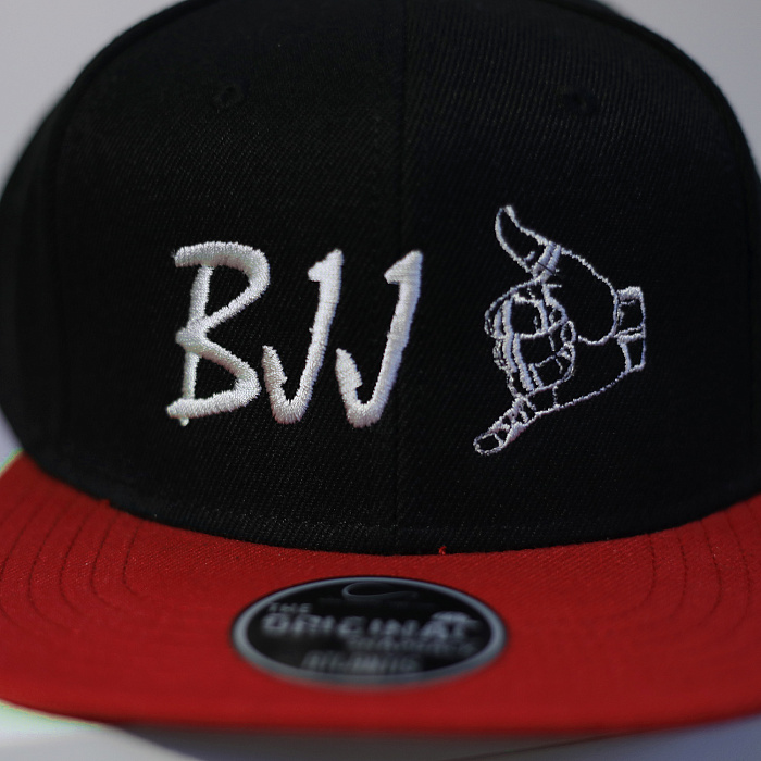 Бейсболка BJJ черно-красная