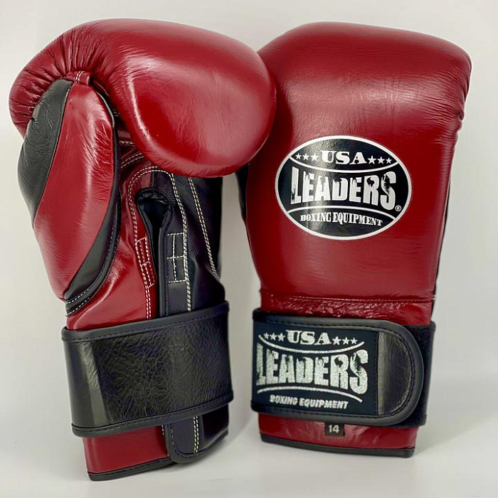 Спаринговочные перчатки Elite Soft Gloves (Maroon Black Silver)