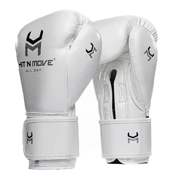 Перчатки HitNMove Plain White Velcro А4 White