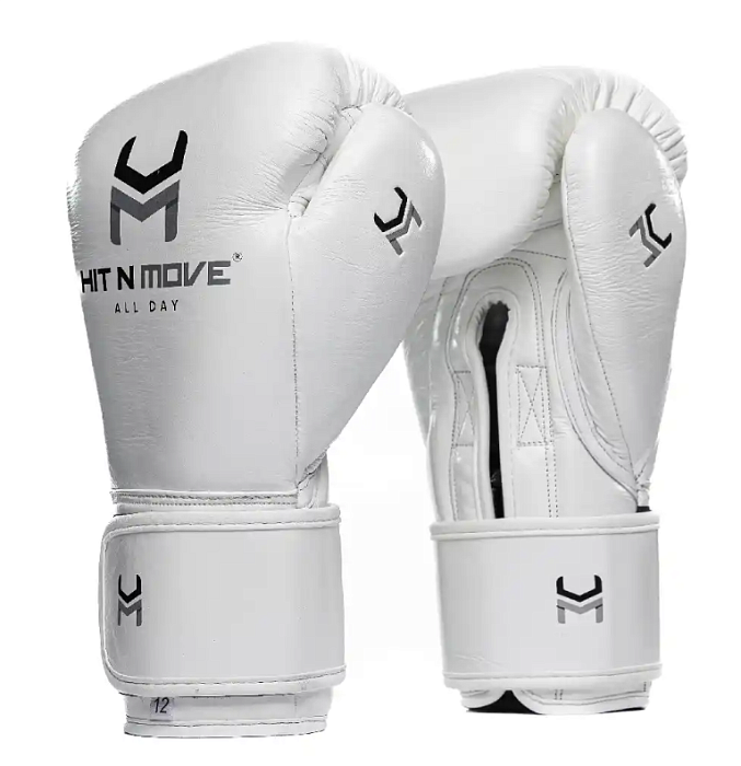 Перчатки HitNMove Plain White Velcro А4 White