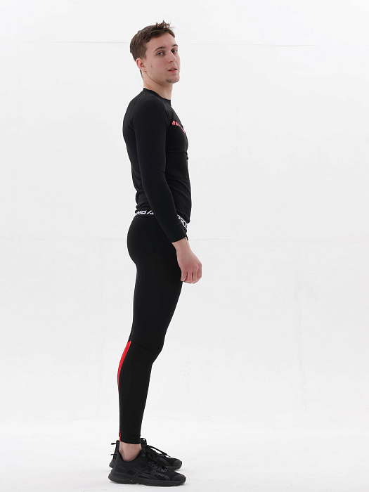 Компрессионные штаны Puncher 2.0 black-red