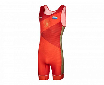 C223 Трико борцовское Clinch Competition красное